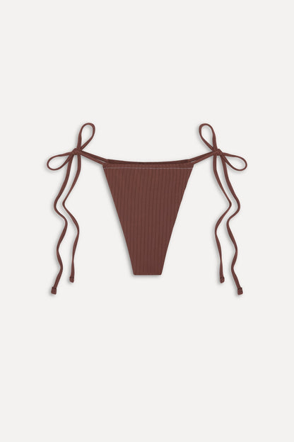 Frankies Bikinis sale Tia Skimpy String Bikini Bottom - Brown Sugar