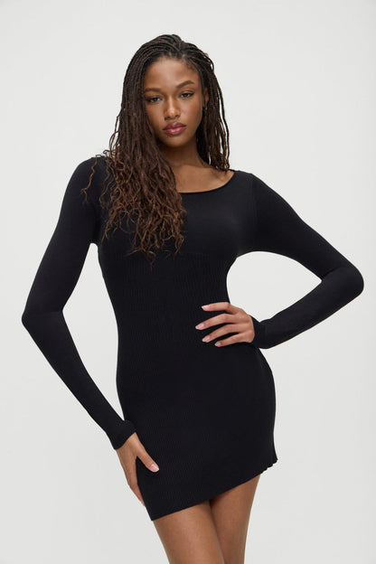 Frankies Bikinis sale Luca Knit Mini Dress - Black