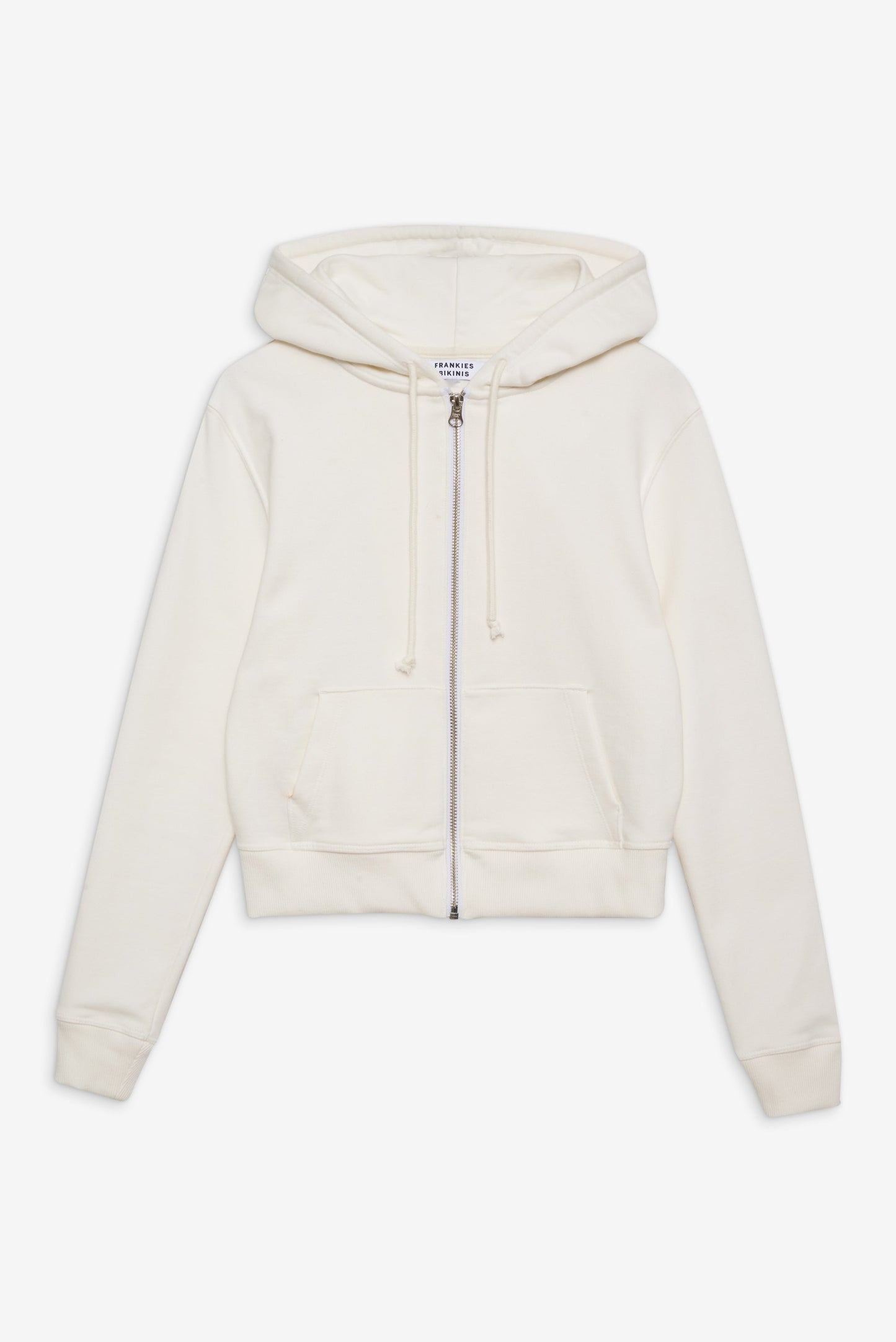 Frankies Bikinis sale Fall Zip Up Hoodie - White