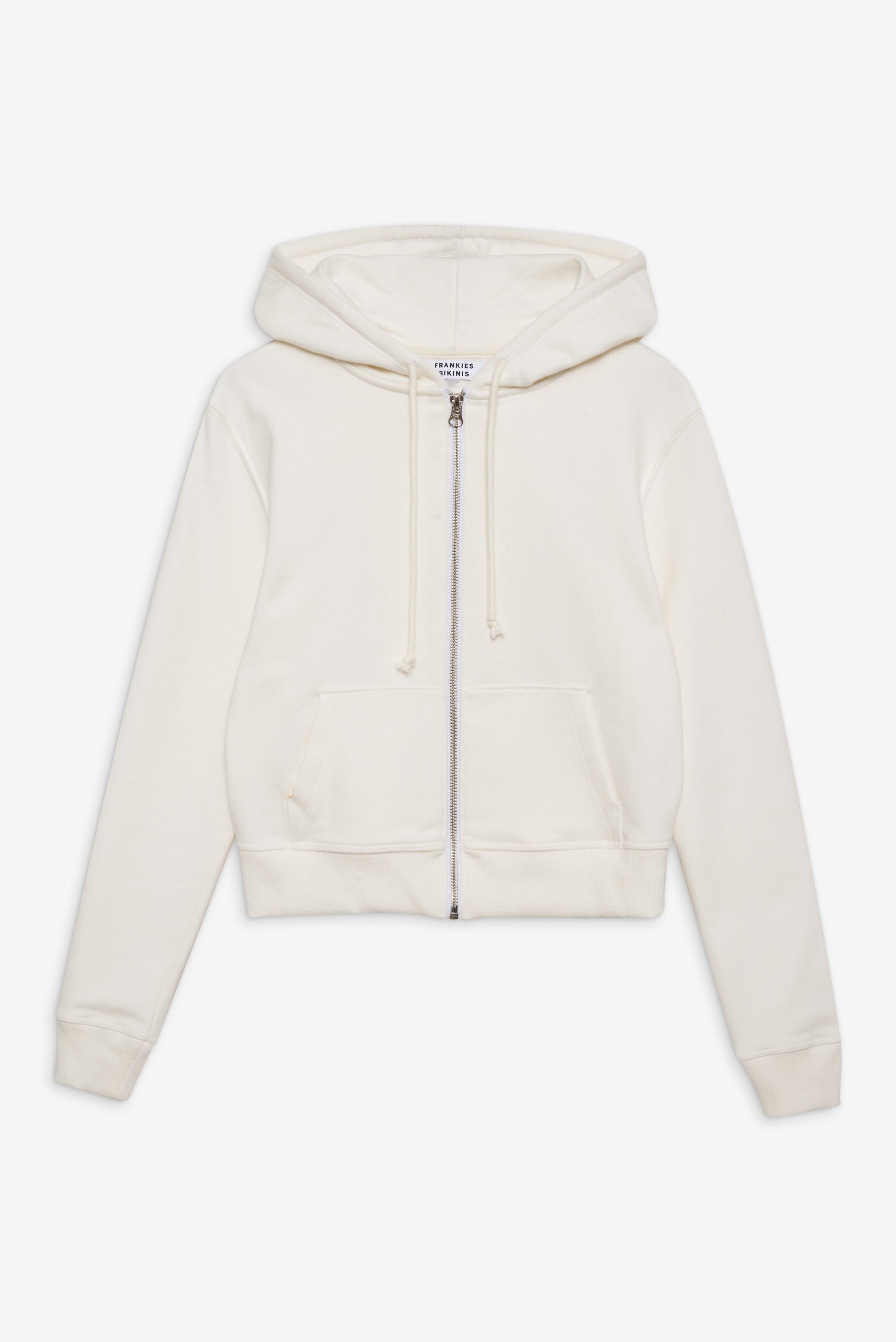 Frankies Bikinis sale Fall Zip Up Hoodie - White
