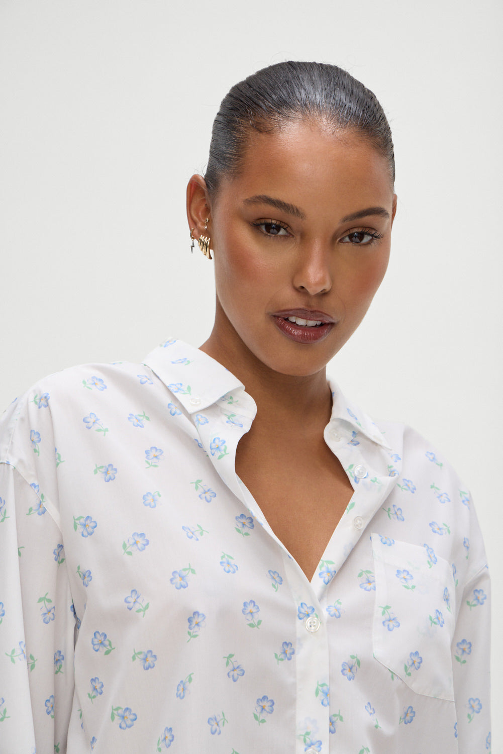 Frankies Bikinis sale Ralph Long Sleeve Sleep Shirt - Periwinkle