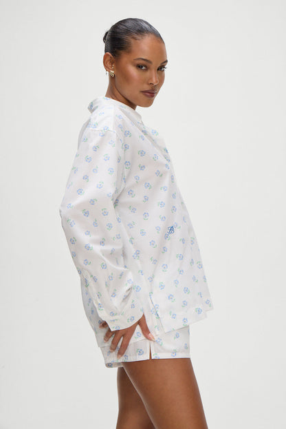 Frankies Bikinis sale Ralph Long Sleeve Sleep Shirt - Periwinkle