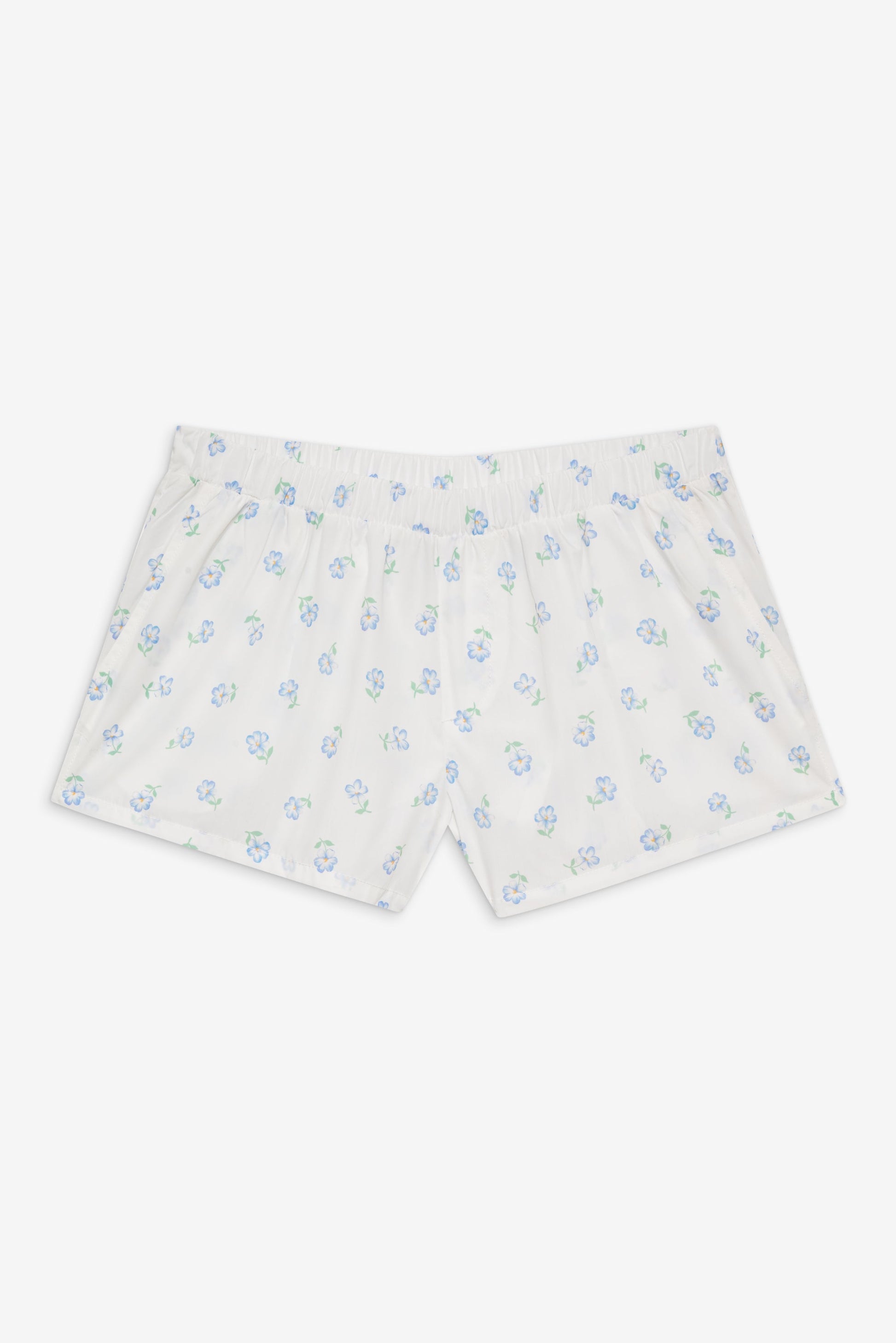 Frankies Bikinis sale Farmhouse Boxer Sleep Shorts - Periwinkle