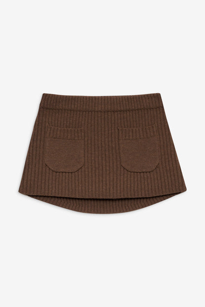 Frankies Bikinis sale Ashton Knit Mini Skort - Maple