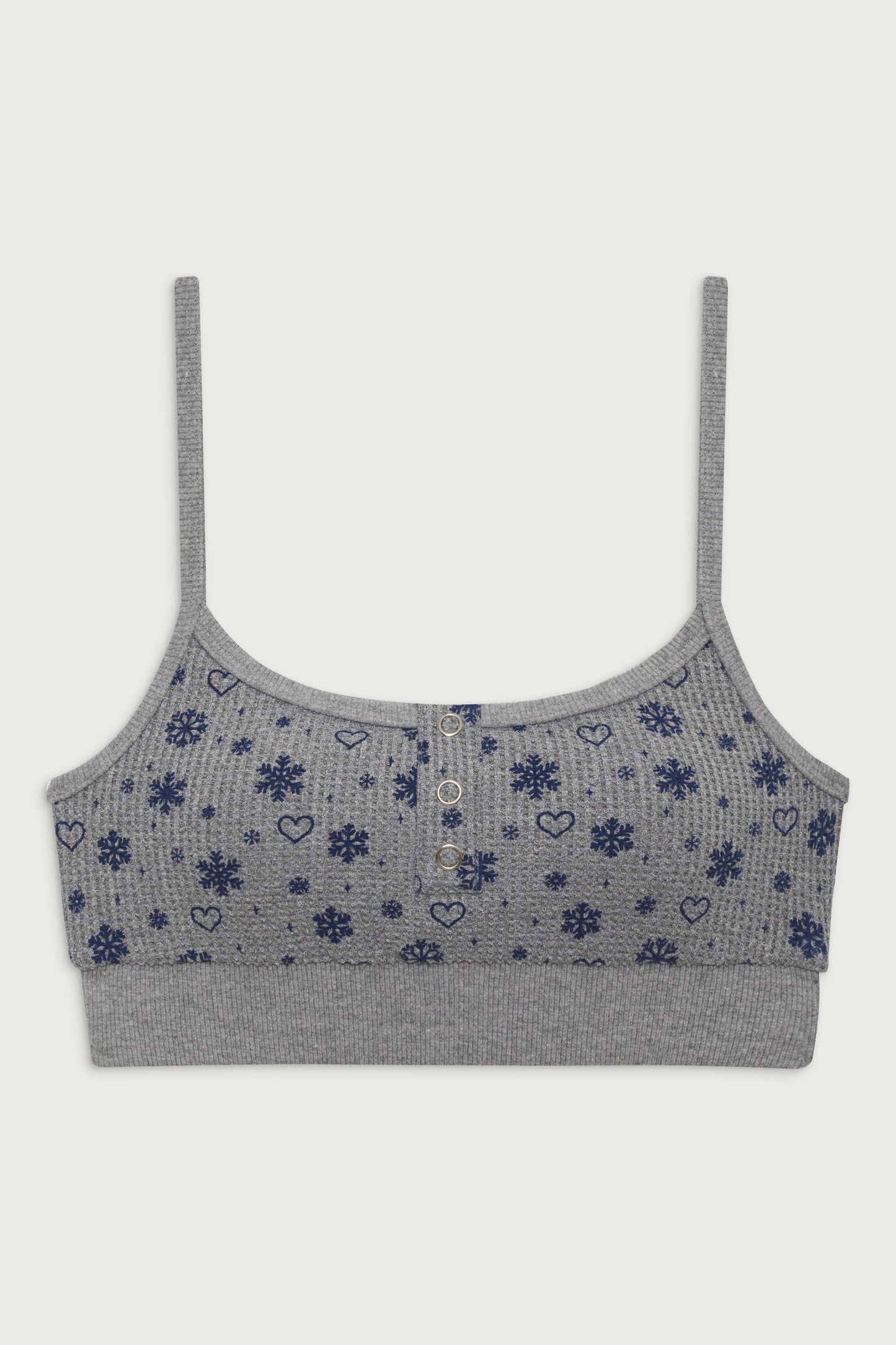 Frankies Bikinis sale Sugar Waffle Bralette Top - Apres Ski