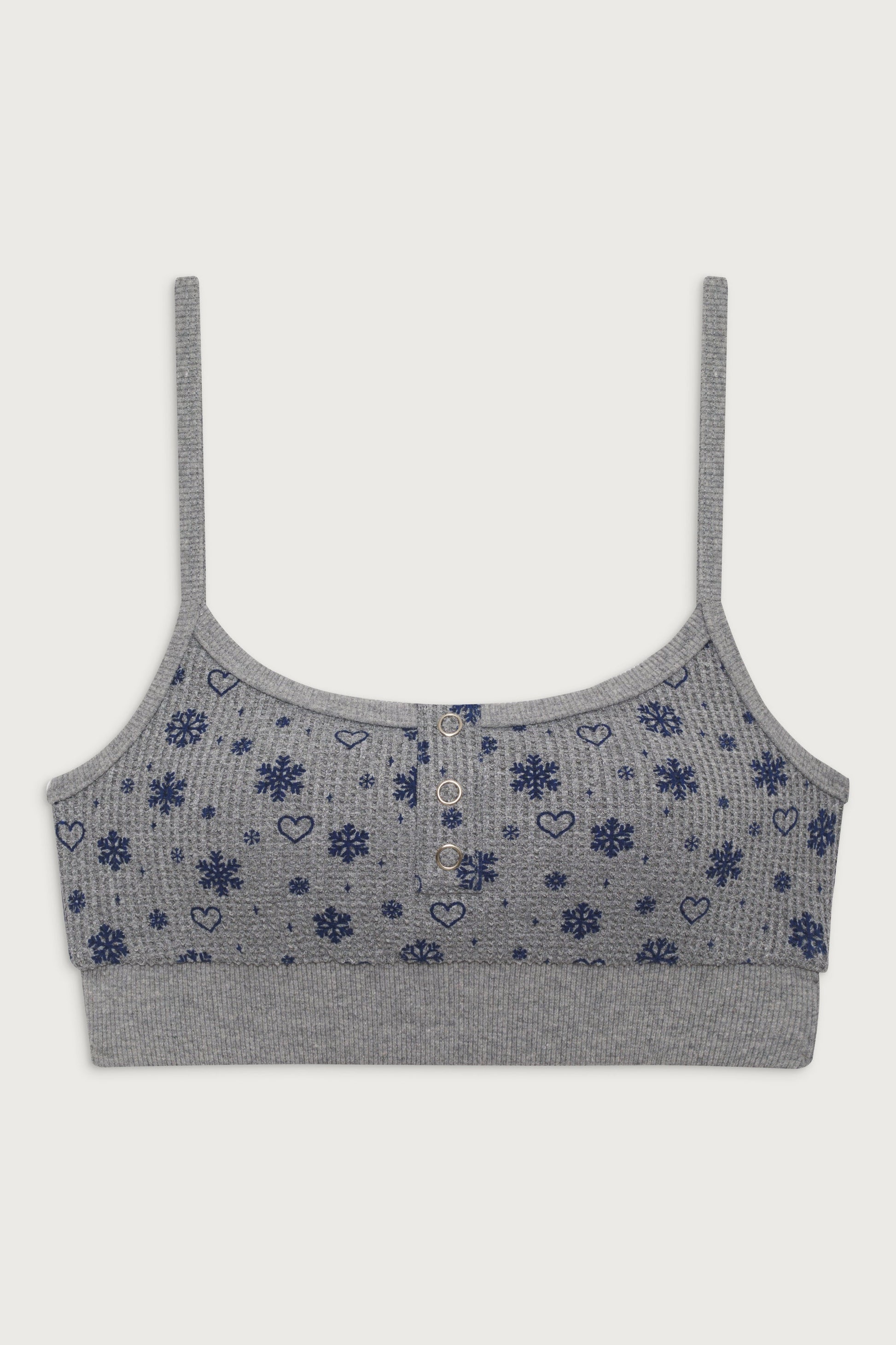 Frankies Bikinis sale Sugar Waffle Bralette Top - Apres Ski