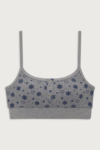 Frankies Bikinis sale Sugar Waffle Bralette Top - Apres Ski