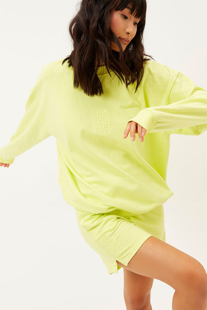Frankies Bikinis sale Bennie Oversized Crewneck Sweatshirt - Lemonade