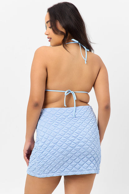 Frankies Bikinis sale Windward Mini Skirt - Baby Blue