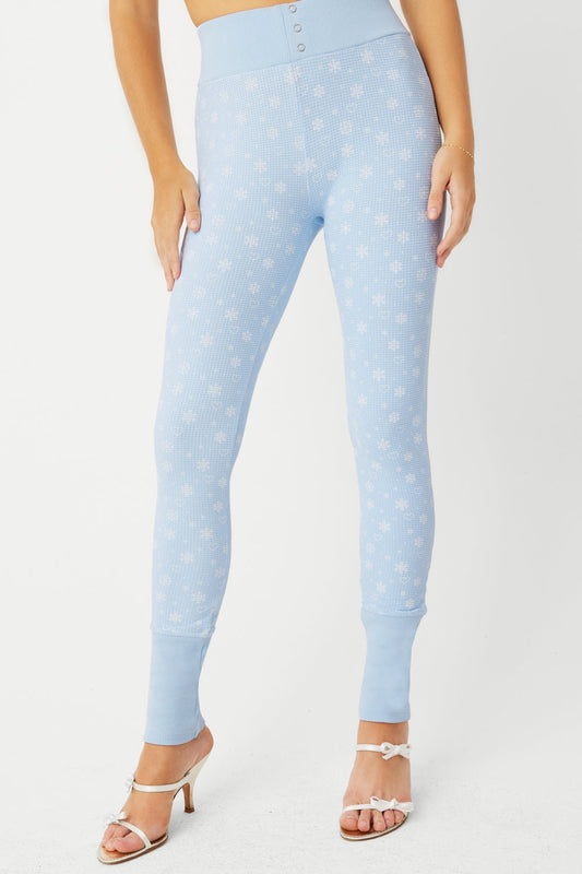 Frankies Bikinis sale Noelle Waffle Legging - Flurries