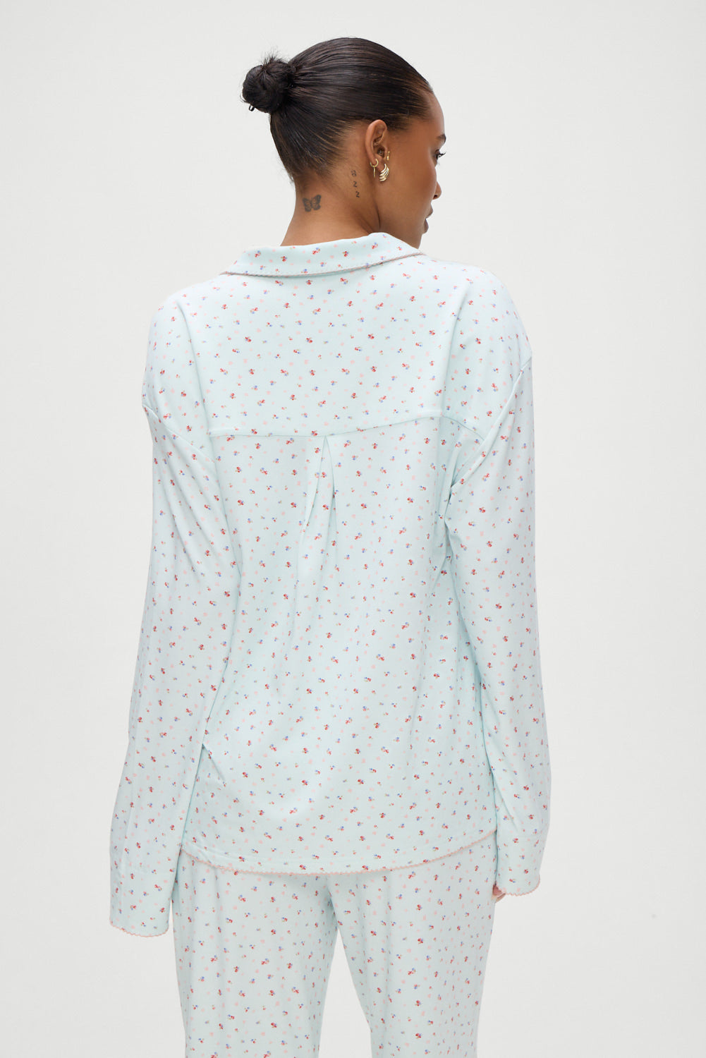 Frankies Bikinis sale Rory Long Sleeve Sleep Shirt - Malibu Meadow