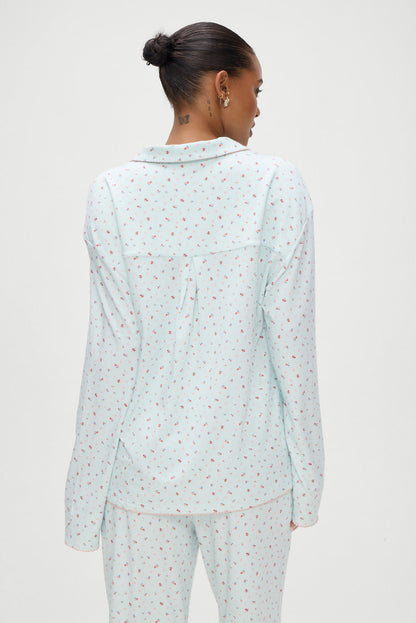 Frankies Bikinis sale Rory Long Sleeve Sleep Shirt - Malibu Meadow