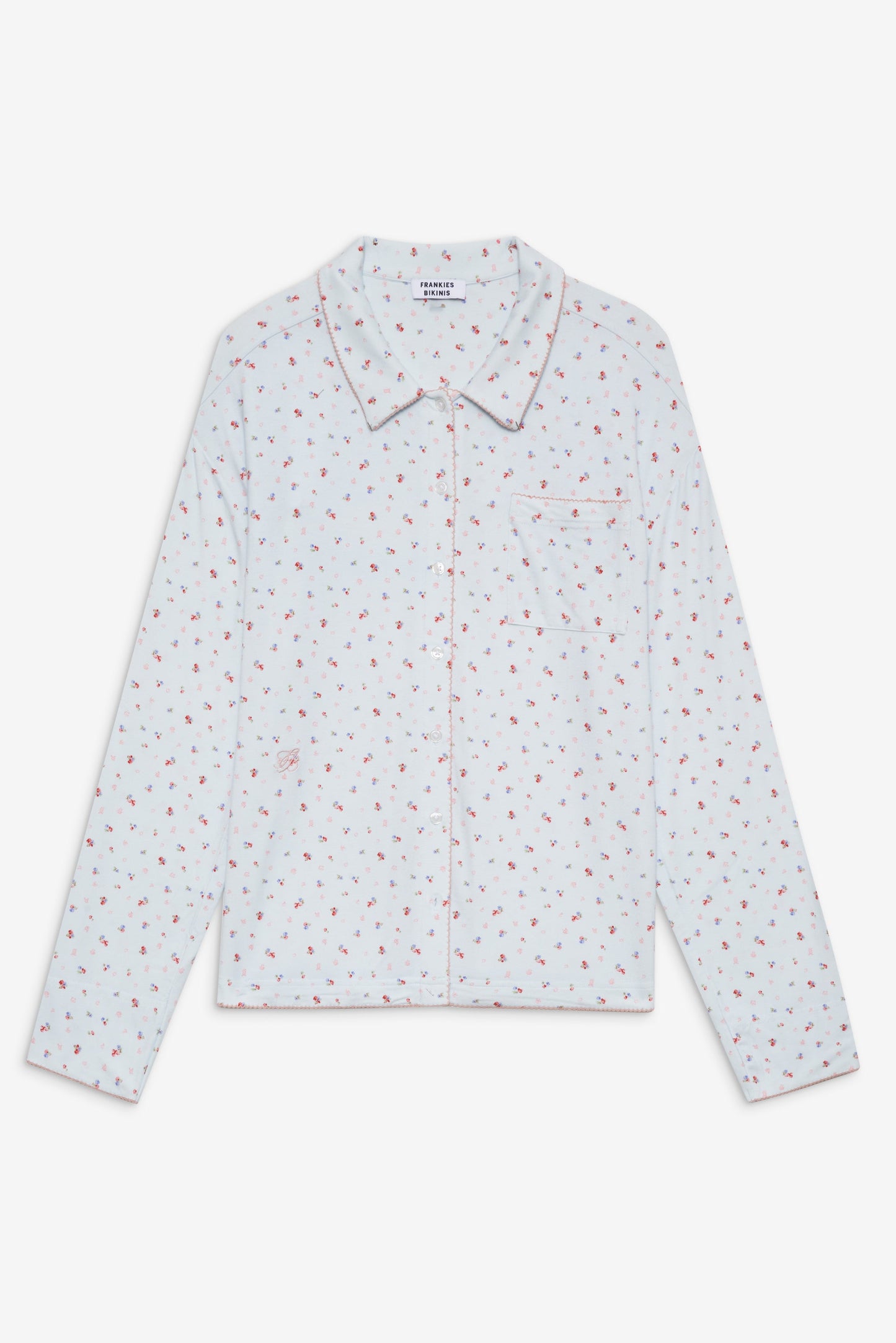 Frankies Bikinis sale Rory Long Sleeve Sleep Shirt - Malibu Meadow