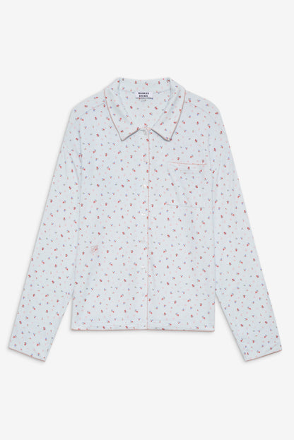 Frankies Bikinis sale Rory Long Sleeve Sleep Shirt - Malibu Meadow