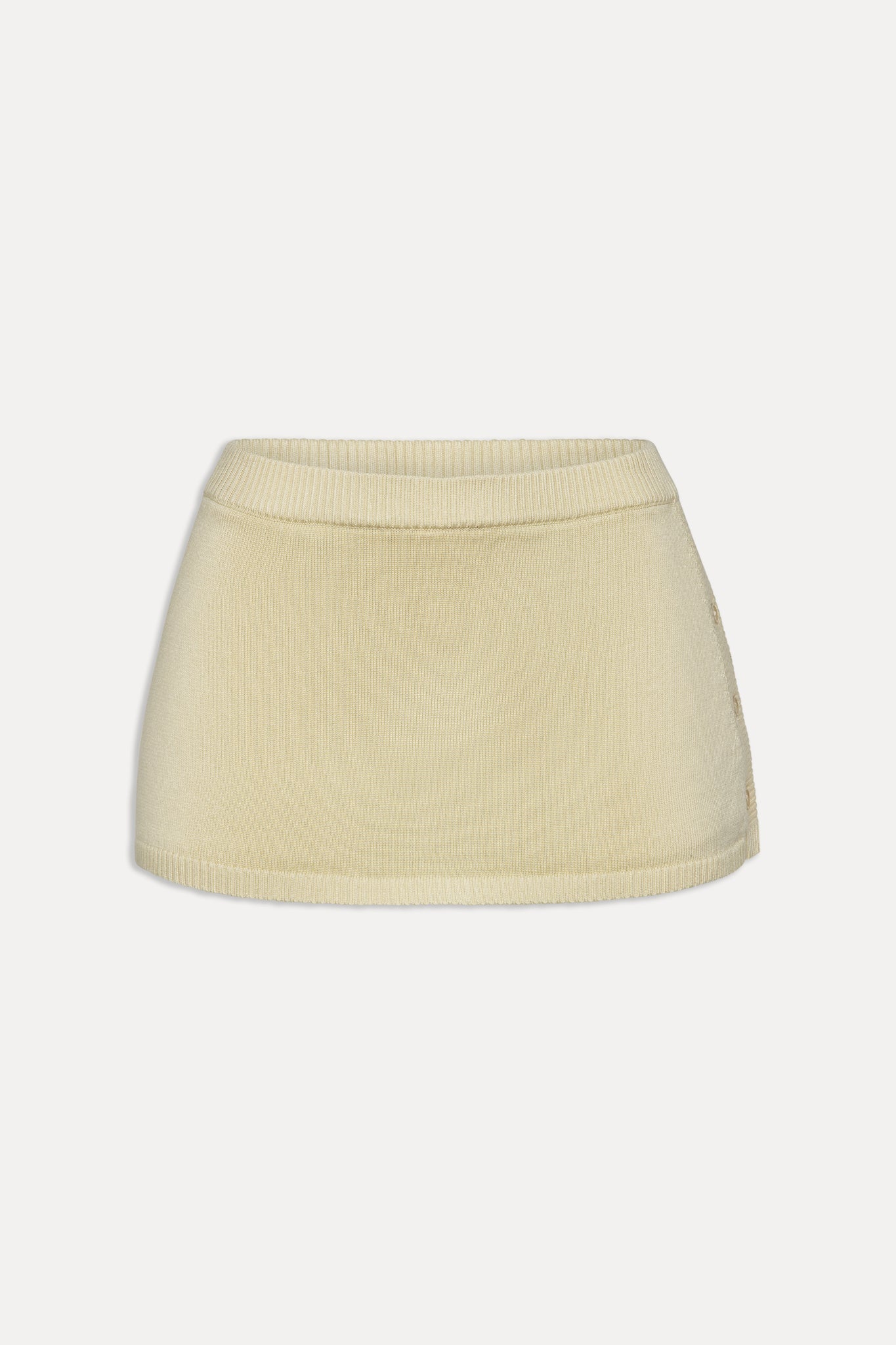 Frankies Bikinis sale Ash Knit Mini Skort - Buttercup
