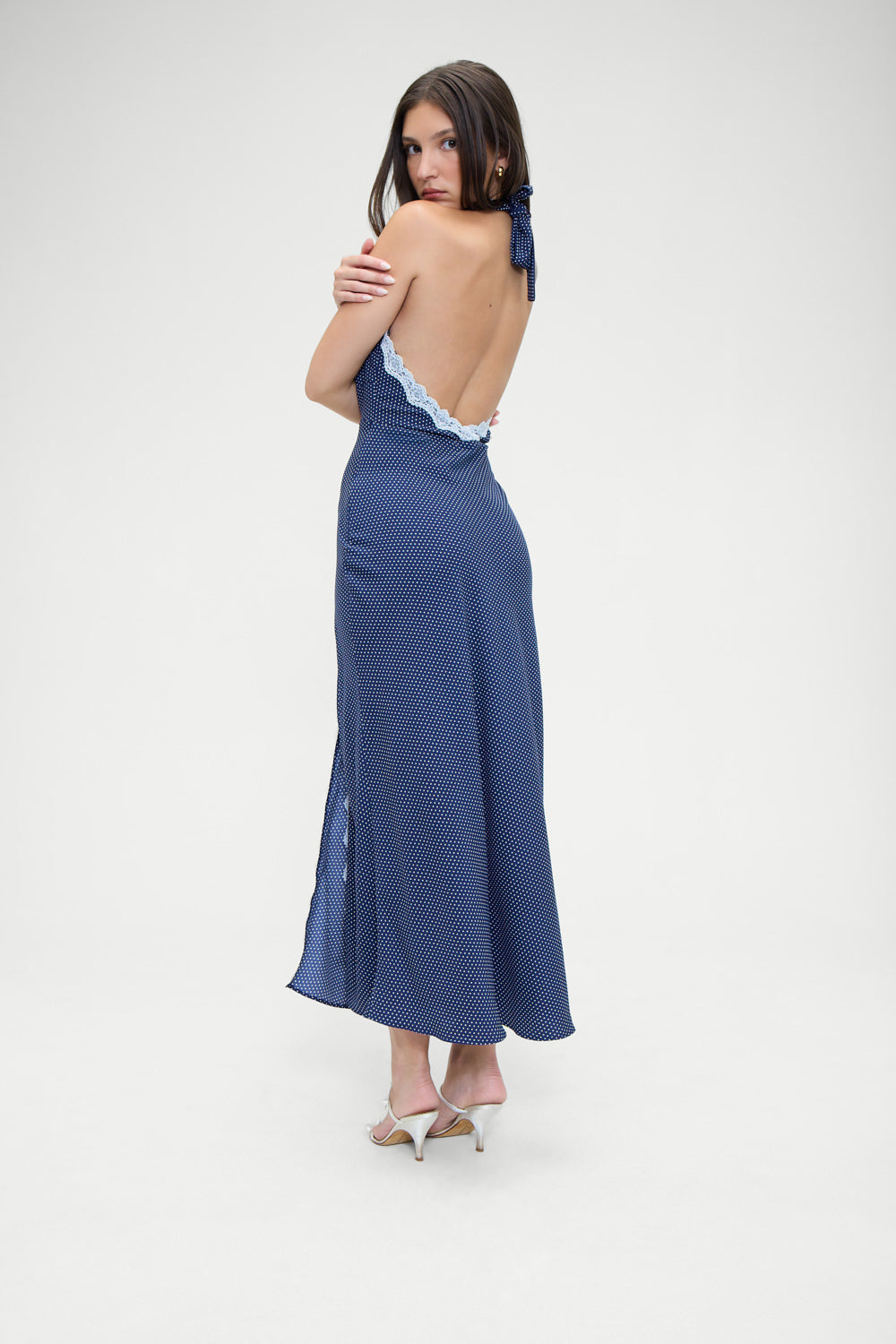 Frankies Bikinis sale Madeleine Polka Dot Maxi Dress - Dotty