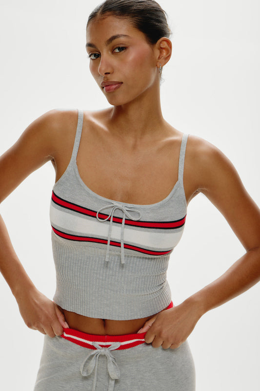 Frankies Bikinis sale Barrymore Knit Tank Top - Mochi Stripe